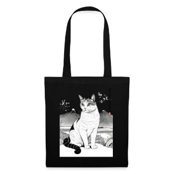 Hauskatzen Besitzer Niedliche Katze Katzen Dame - Stoffbeutel - Schwarz - Vorne
