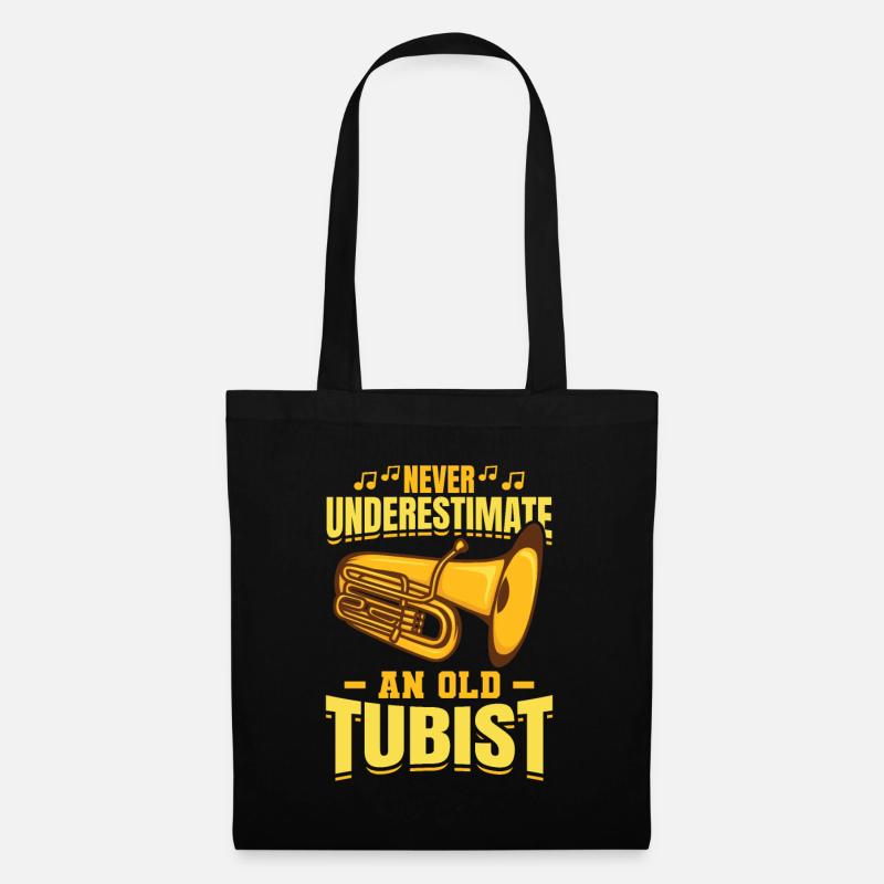 Tuba Großvater - Stoffbeutel - Schwarz