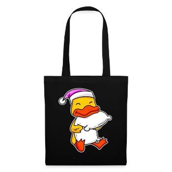 Duck Tired Sleeping Sleeping Girl - Tote Bag - black - Front