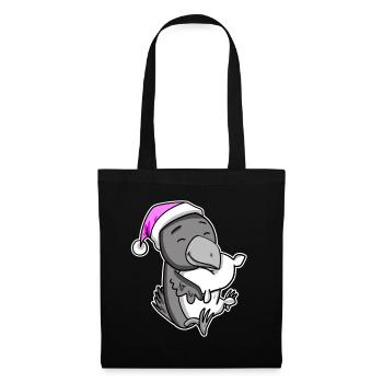 Crow Tired Sleeping Sleeping Girl - Tote Bag - black - Front