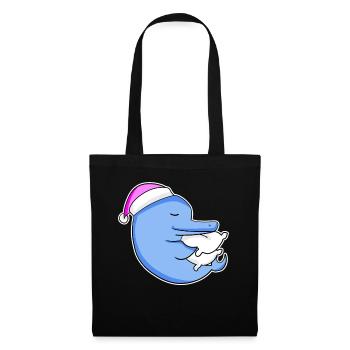 Dolphin Tired Sleeping Sleeping Girl - Tote Bag - black - Front