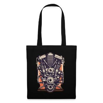 Ingénieur automobile Mécanicien de véhicules à moteur Vintage - Sac en tissu - noir - Devant