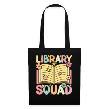 Groovy Book Reader Librarian - Tote Bag - black - Front