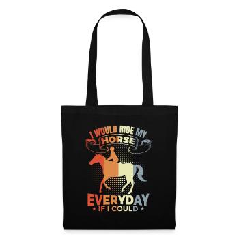 Inspiration du cavalier - Sac en tissu - noir - Devant