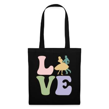 LOVE Square Dancing - Tote Bag - black - Front