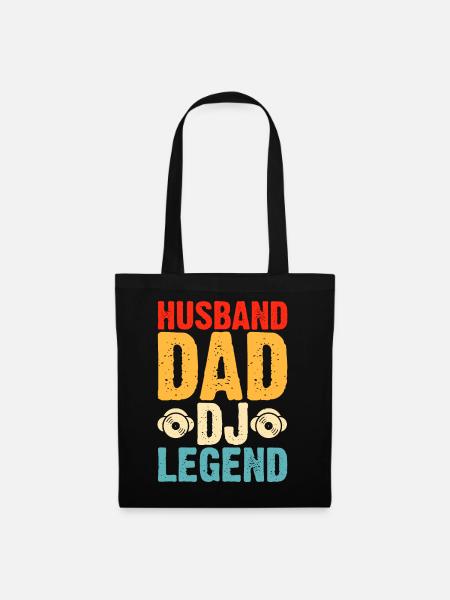 Husband Dad Dj Legend - Stoffbeutel - Schwarz