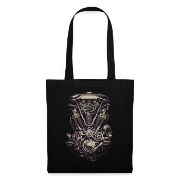 Ingénieur automobile Mécanicien de véhicules à moteur Vintage - Sac en tissu - noir - Devant