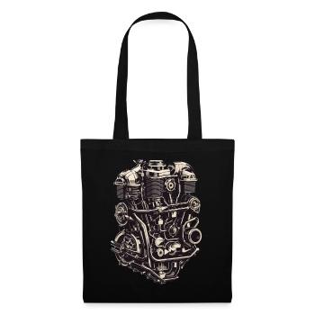 Motor Engineer Motor Vehicle Mechanic Vintage - Tote Bag - black - Front