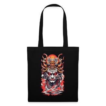 Ästhetische Yokai Japanischer Dämon Streetwear - Stoffbeutel - Schwarz - Vorne