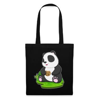 Panda Cookie - Stoffbeutel - Schwarz - Vorne