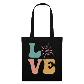 AMOUR Tarentule Araignée - Sac en tissu - noir - Devant