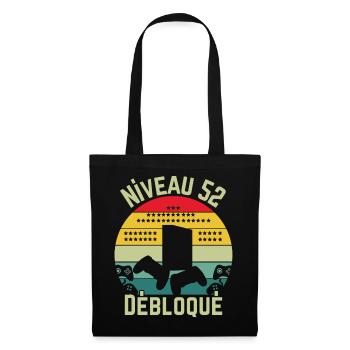 Level 52 Unlocked - Tote Bag - black - Front