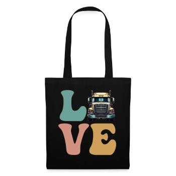 LOVE Trucker Truck Driver - Tote Bag - black - Front