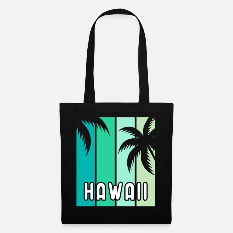 Hawaii - Stoffbeutel - Schwarz