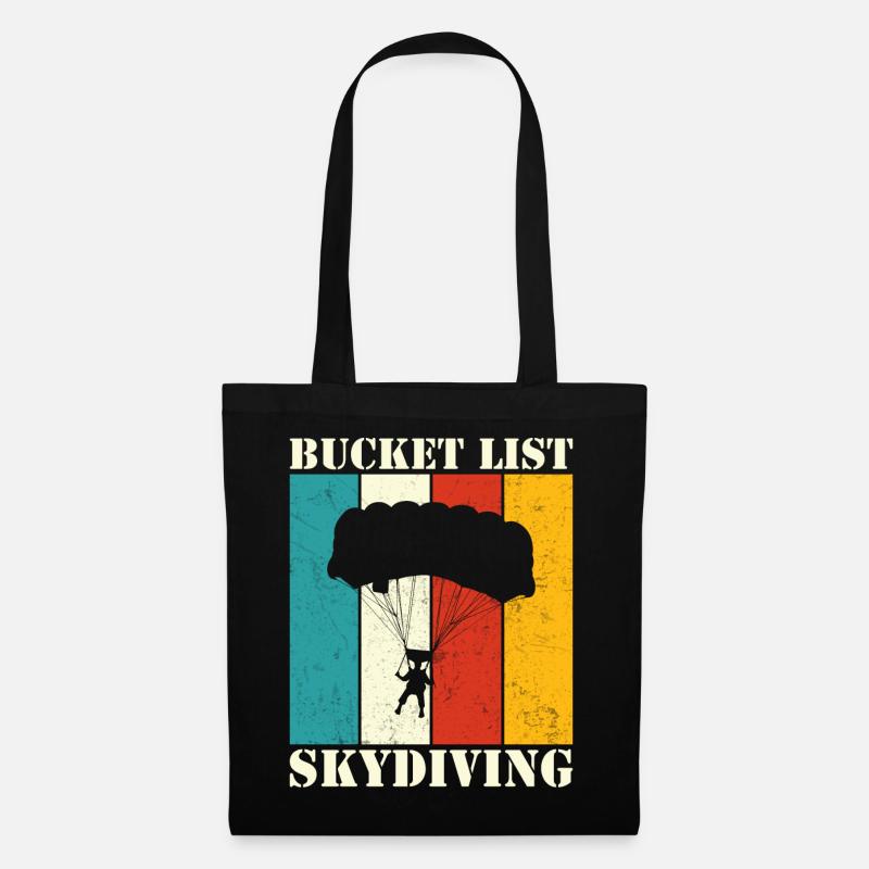 Skydiving - Stoffbeutel - Schwarz