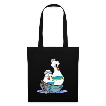 Chicken Sailor Sailor Maritime Anchor Ahoy Voyage - Tote Bag - black - Front