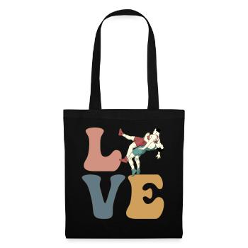 LOVE Wrestling Lutteur - Sac en tissu - noir - Devant