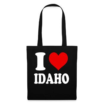 J’aime l’Idaho Coeur Drôle Spirituel - Sac en tissu - noir - Devant