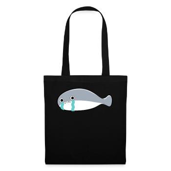 Sacambaspis Ancient Fish Meme Sad - Tote Bag - black - Front