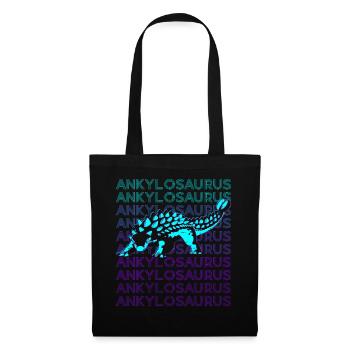 Ankylosaurus Dinosaur Retro - Tote Bag - black - Front