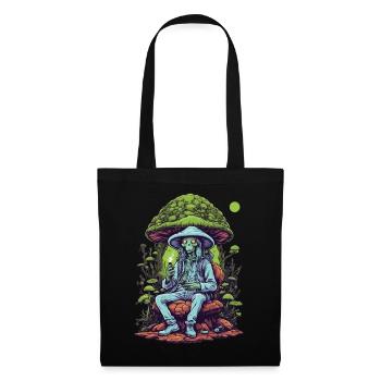 Vivid Colors Music Festival Forest Mushrooms - Tote Bag - black - Front