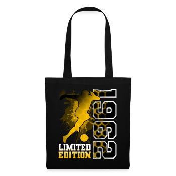 1962 Année de naissance Anniversaire Football - Sac en tissu - noir - Devant