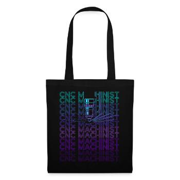 CNC Processor Machine Operator Retro - Tote Bag - black - Front