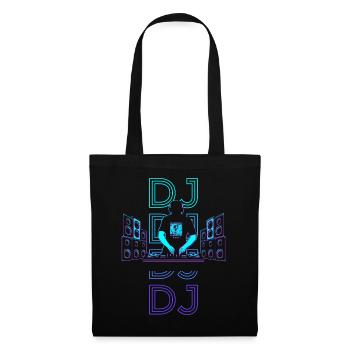 Disc Jockey Turntable Retro - Tote Bag - black - Front