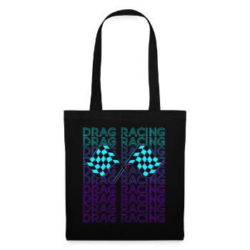 Drag Racing Drag Race Racer Retro - Tote Bag - black - Front