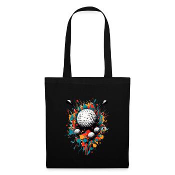 Golfspieler Design Aesthetic Golfer Sport - Stoffbeutel - Schwarz - Vorne