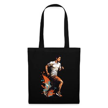 Streetwear, Jogging, Design, Esthétique, Fitness - Sac en tissu - noir - Devant