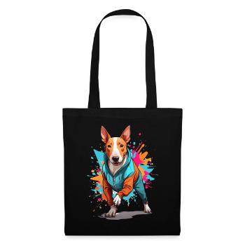 Bull Terrier Streetwear Jogging Aesthetic Style - Tote Bag - black - Front