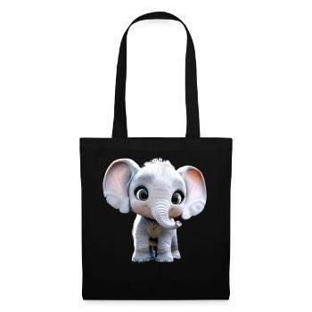 Elephant Africa Safari Wilderness Love Cute Elephant - Tote Bag - black - Front