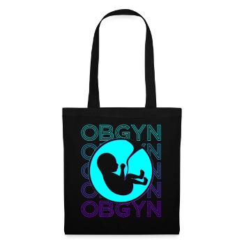 OBGYN Obstétricien Gynécologue Retro - Sac en tissu - noir - Devant