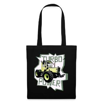 MB trac turbo power tractor - Tote Bag - black - Front