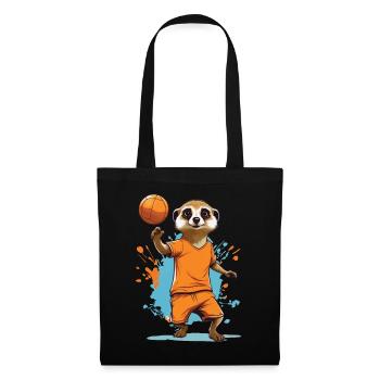 Meerkat handball player streetwear style - Tote Bag - black - Front