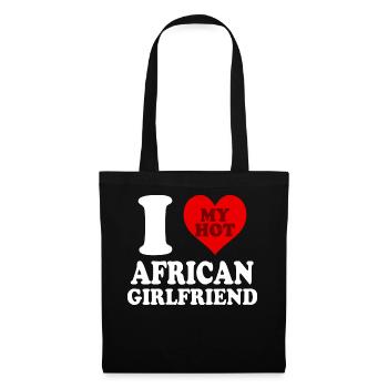 I Love My African Girlfriend Funny Relationship - Tote Bag - black - Front