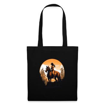 Aesthetic Horses Iconic Rider Design - Tote Bag - black - Front
