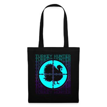 Chasseur de dinde Chasse à la dinde rétro - Sac en tissu - noir - Devant