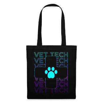 Vet Tech Technician Veterinarian Veterinarian Retro - Tote Bag - black - Front