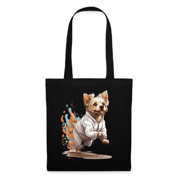 Streetwear Dog Jogging Aesthetic Fitness Style - Tote Bag - black - Front