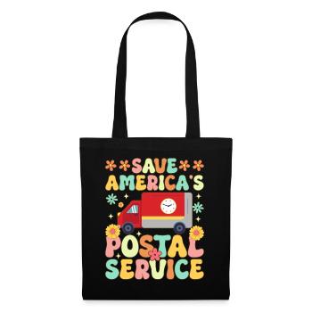 Rettet Amerikas Postdienst Postangestellter Postbo - Stoffbeutel - Schwarz - Vorne