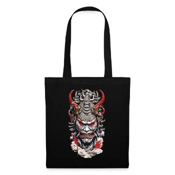 Esthétique Yokai Oni Ukiyo-e Démons japonais - Sac en tissu - noir - Devant