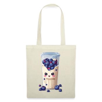 Myrtilles Mignon Milkshake Kawaii Fun - Sac en tissu - nature - Devant