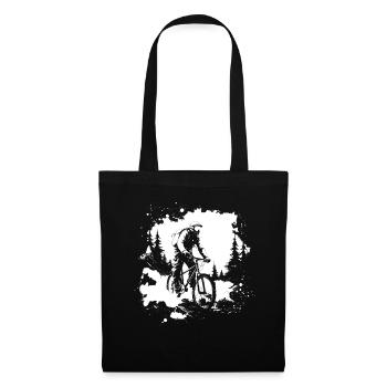 Mountain Bike Graphics - Tote Bag - black - Front