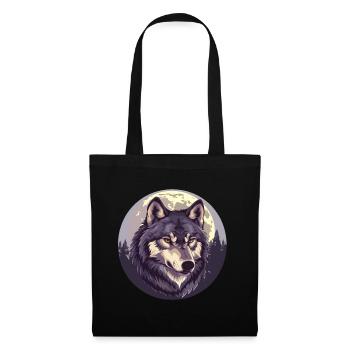 Sang de loup - Sac en tissu - noir - Devant