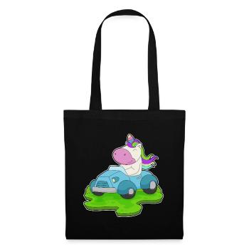 Unicorn Car - Tote Bag - black - Front