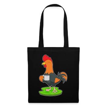 Café Tasse de Coq - Sac en tissu - noir - Devant