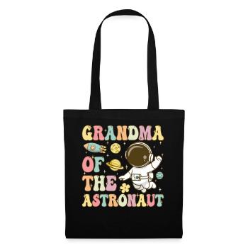 Oma des Astronauten Groovy Space Planets - Stoffbeutel - Schwarz - Vorne
