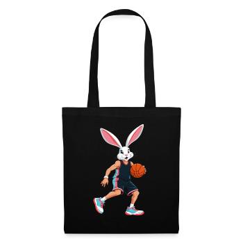 Basketball Player Easter Bunny Funny Streetwear - Tote Bag - black - Front